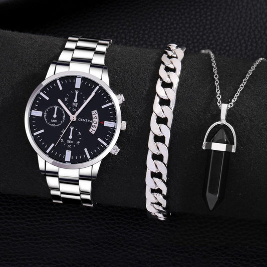 Calendar Steel Watch